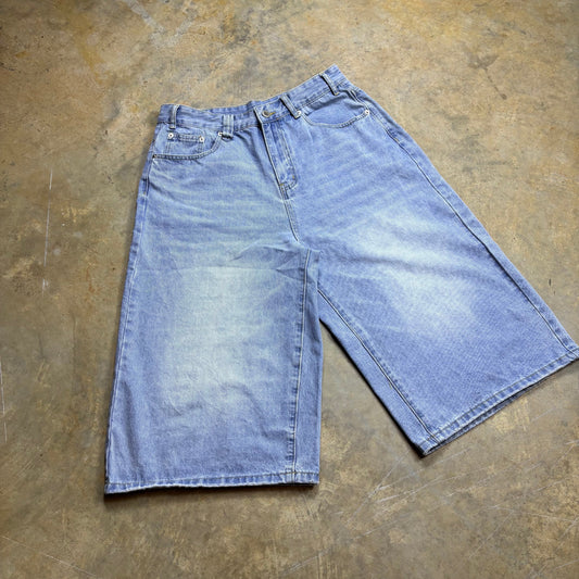 Light Blue Long Jorts