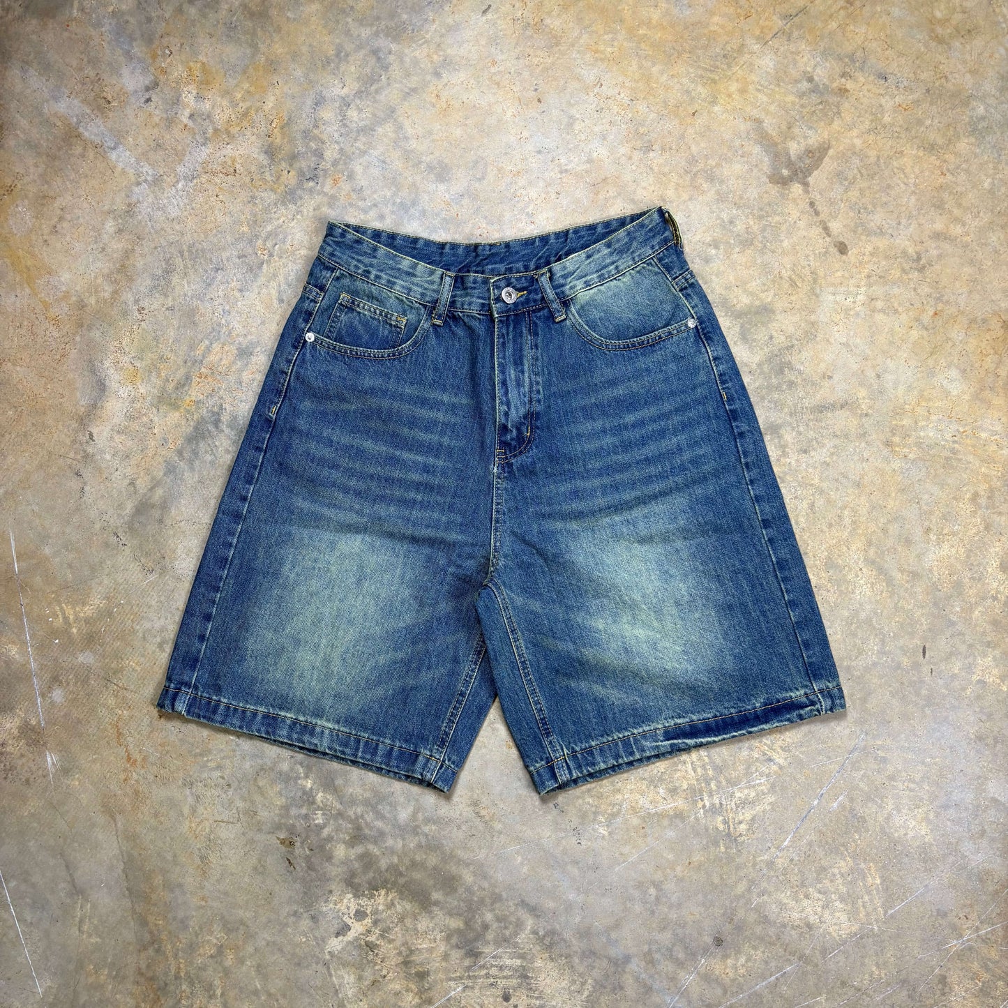 Colbalt Wash Jorts