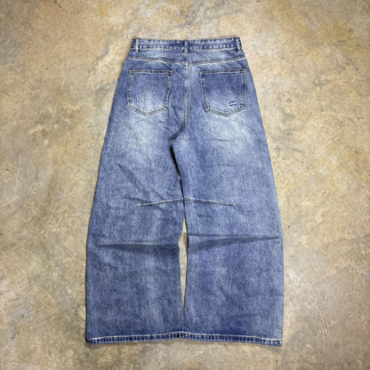 Distressed Blue Denim