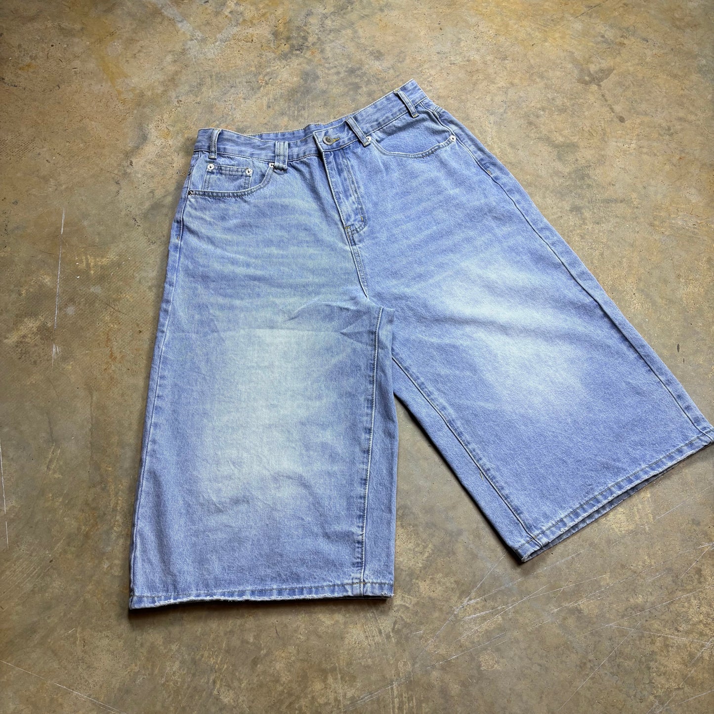 Light Blue Long Jorts