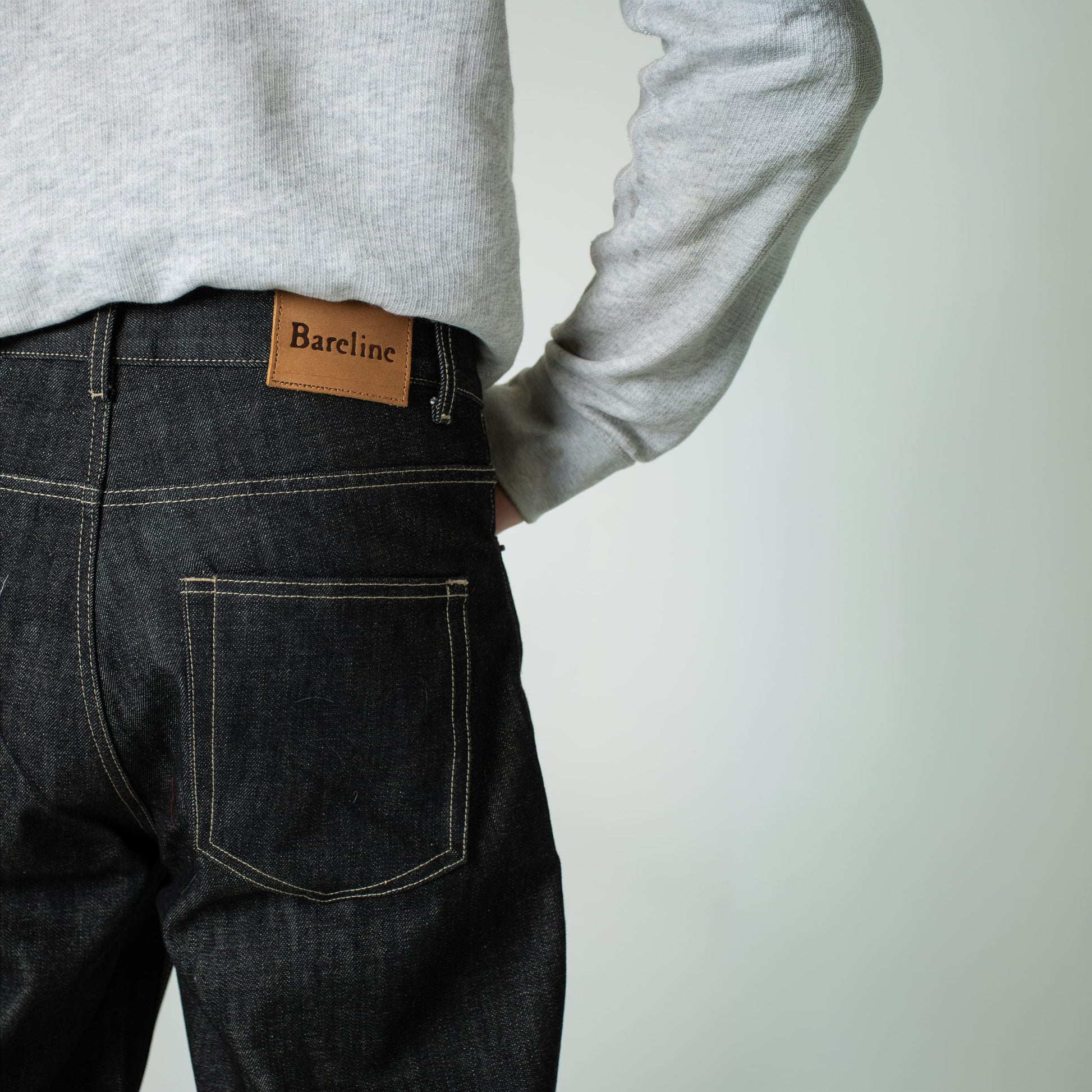 Raw Black Selvedge Denim | Bareline