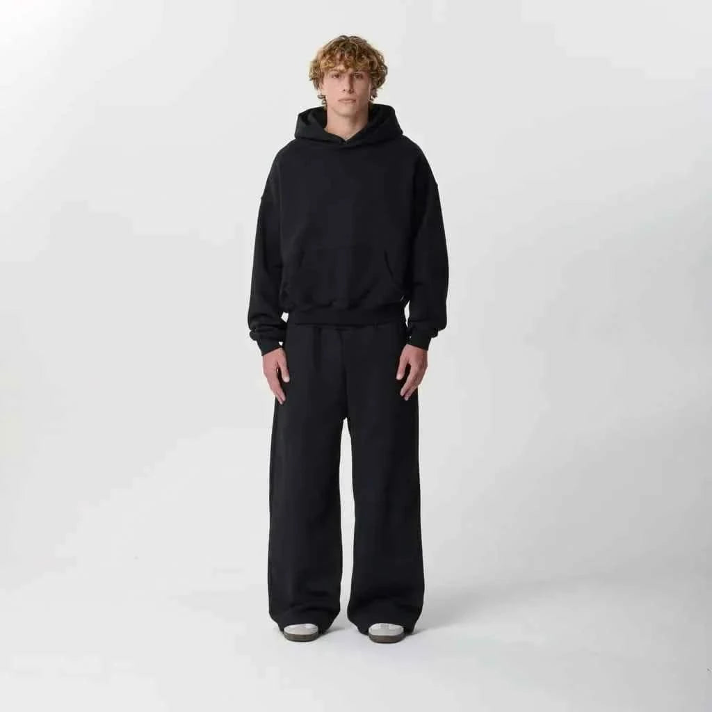 Jet Black Matching Sweatsuit Bundle