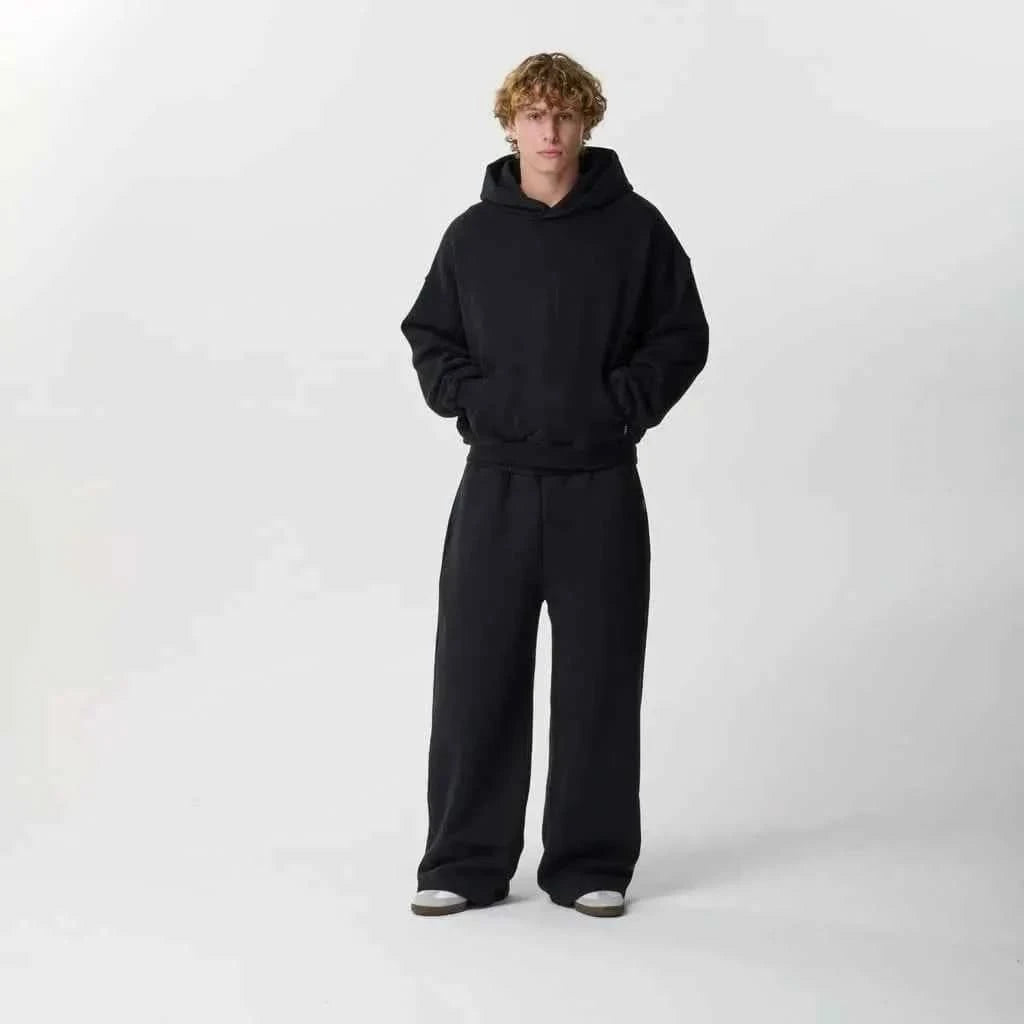 Jet Black Matching Sweatsuit Bundle