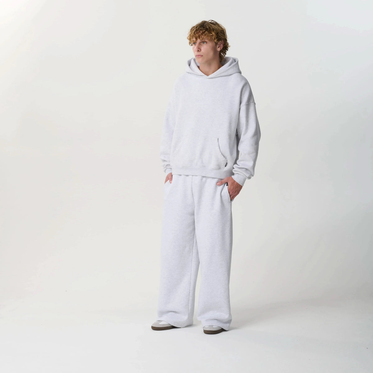 Cloud Grey Sweatset Bundle (Matching Hoodie + Sweats) Bareline