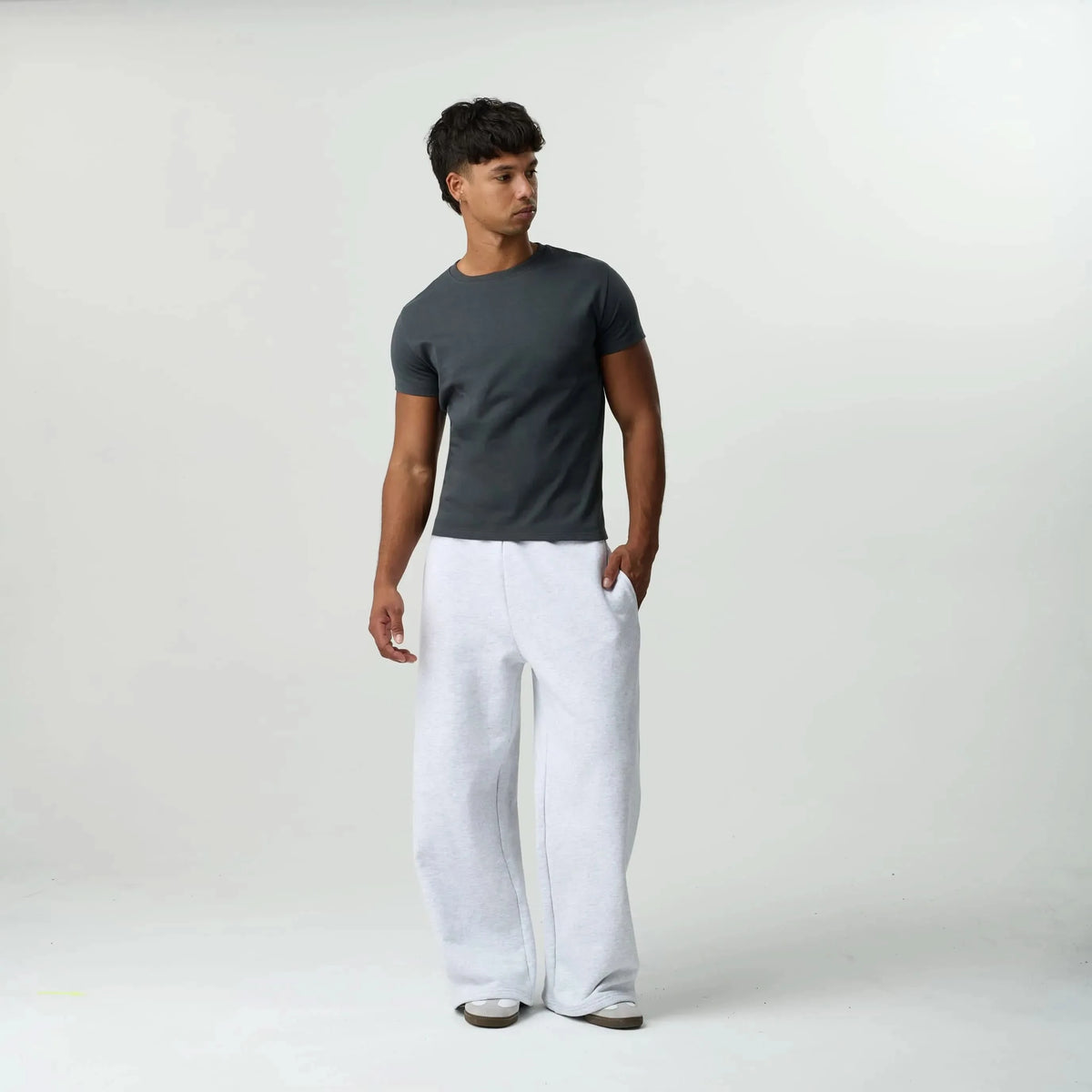 Grey Baby Tee | Mens Bareline