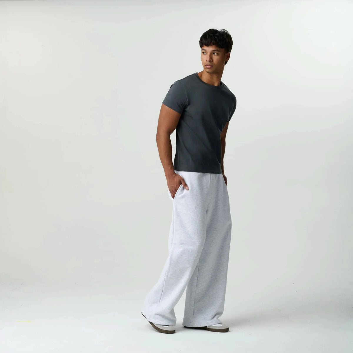 Grey Baby Tee | Mens Bareline