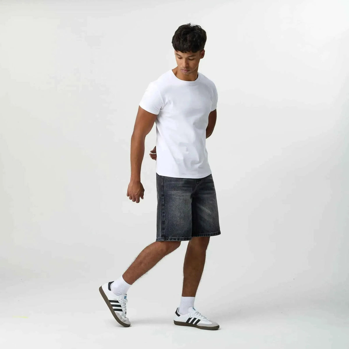 Grey Wash Jorts