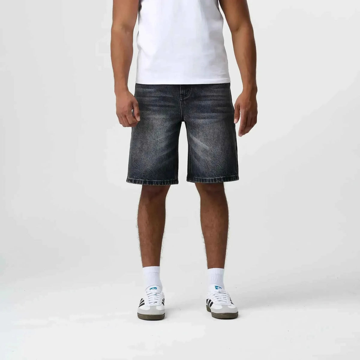 Grey Wash Jorts