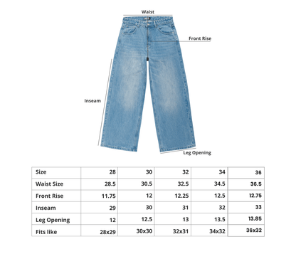Light Blue Denim V2 Bareline