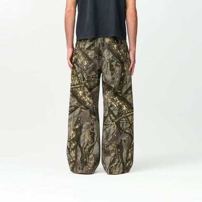 Woodland Camo Denim Bareline