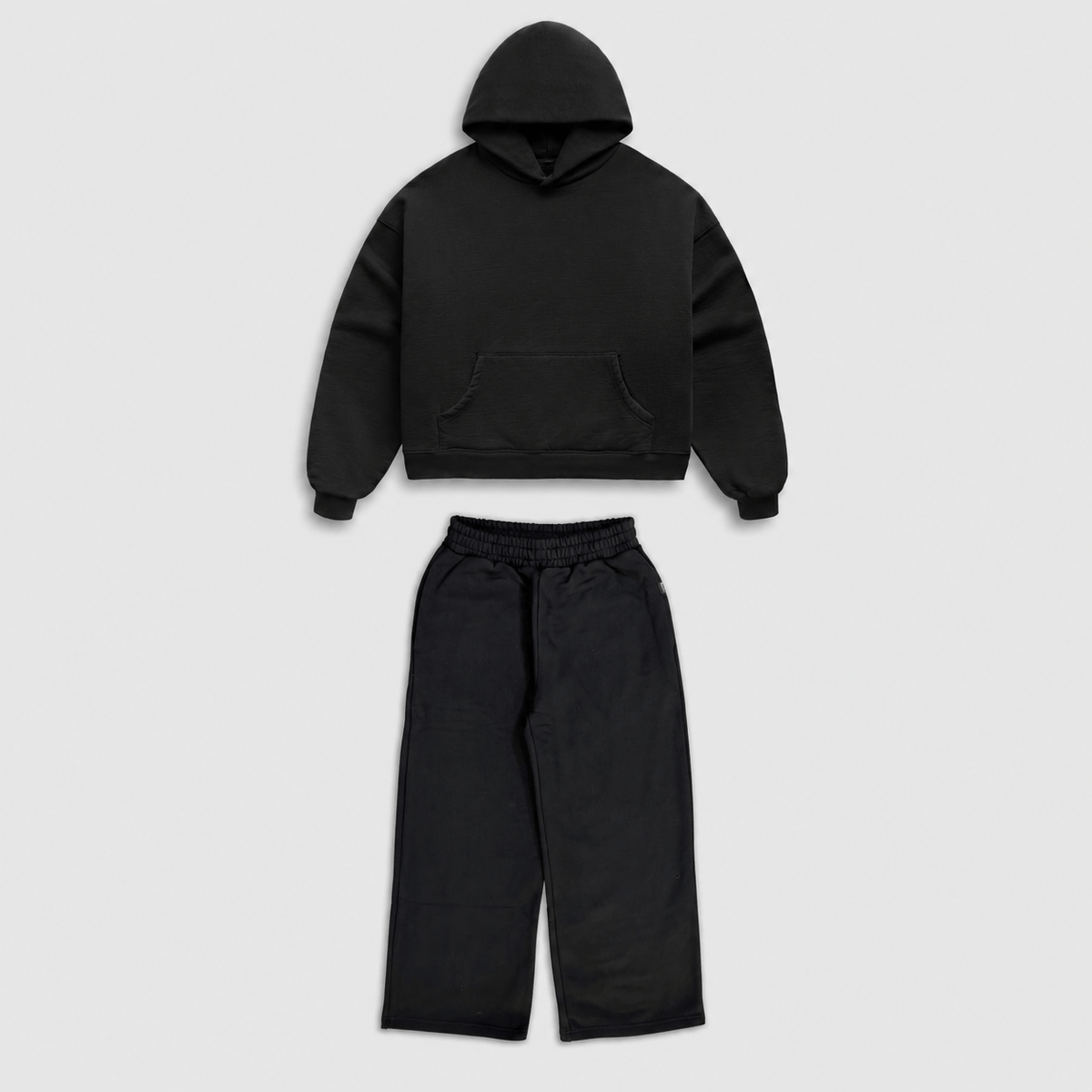 Jet Black Matching Sweatsuit Bundle Bareline