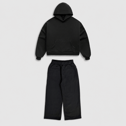 Jet Black Matching Sweatsuit Bundle Bareline