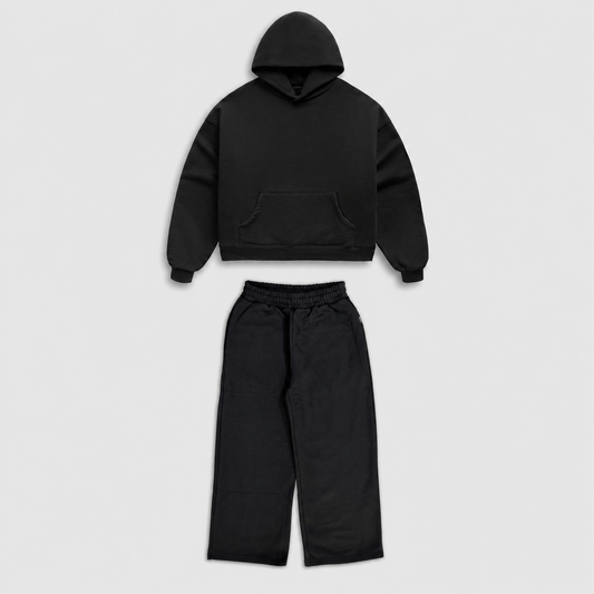 Jet Black Matching Sweatsuit Bundle Bareline