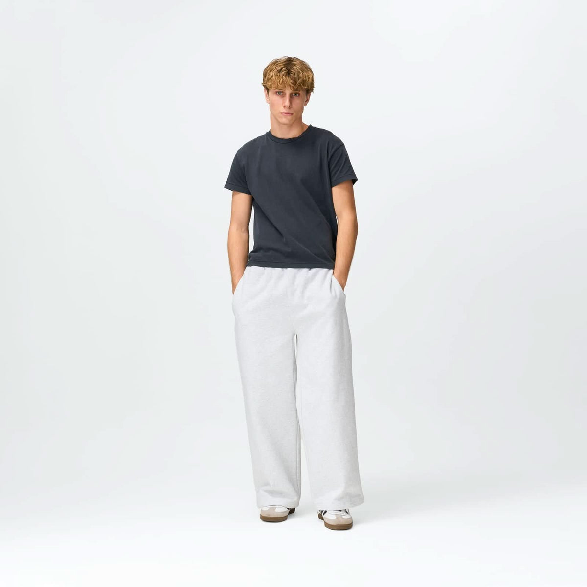Cloud Grey Baggy Sweatpants Bareline