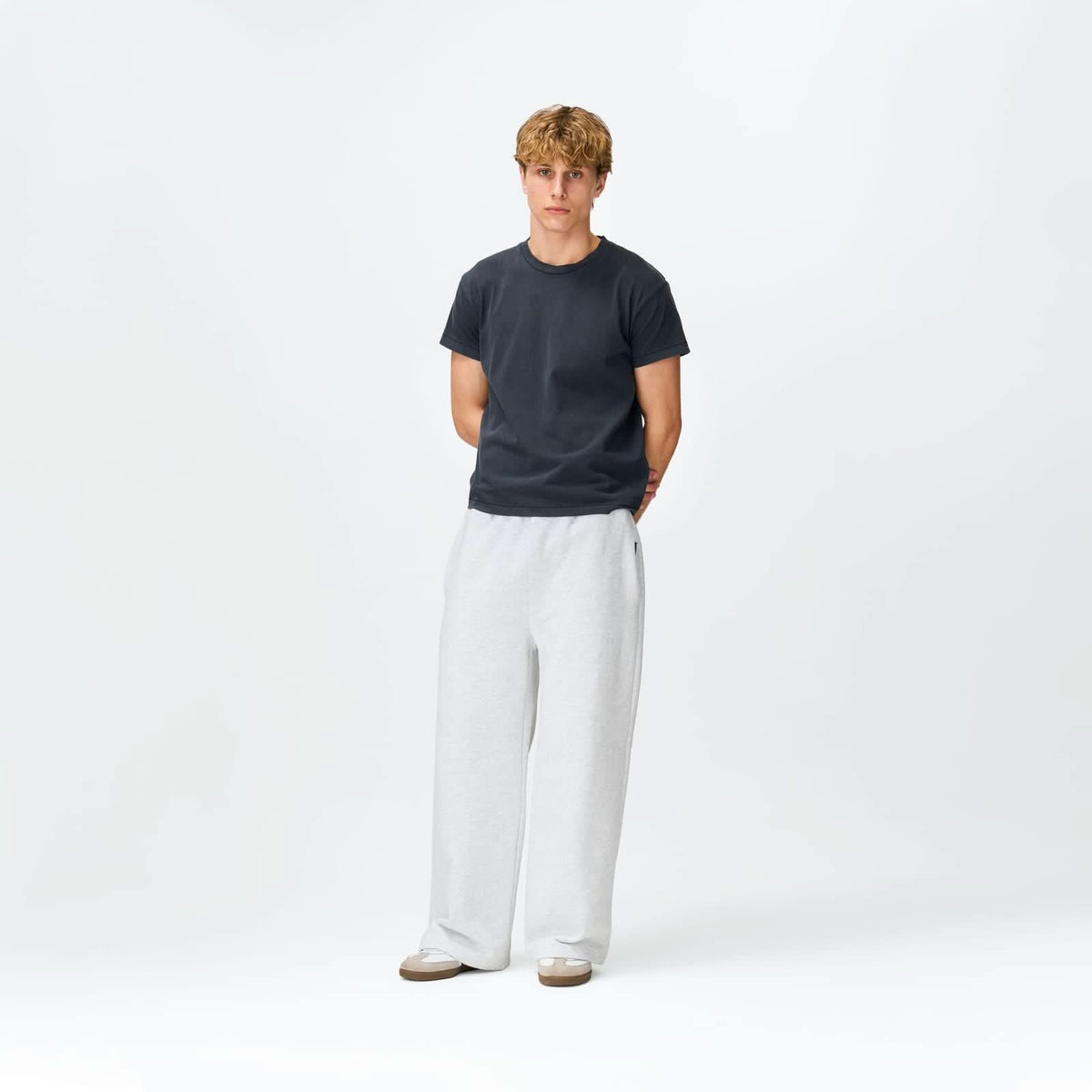 Cloud Grey Baggy Sweatpants Bareline