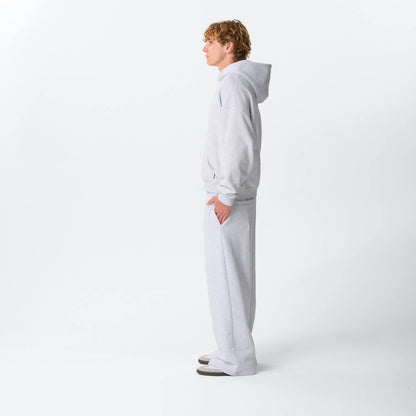 Cloud Grey Crop Hoodie Bareline