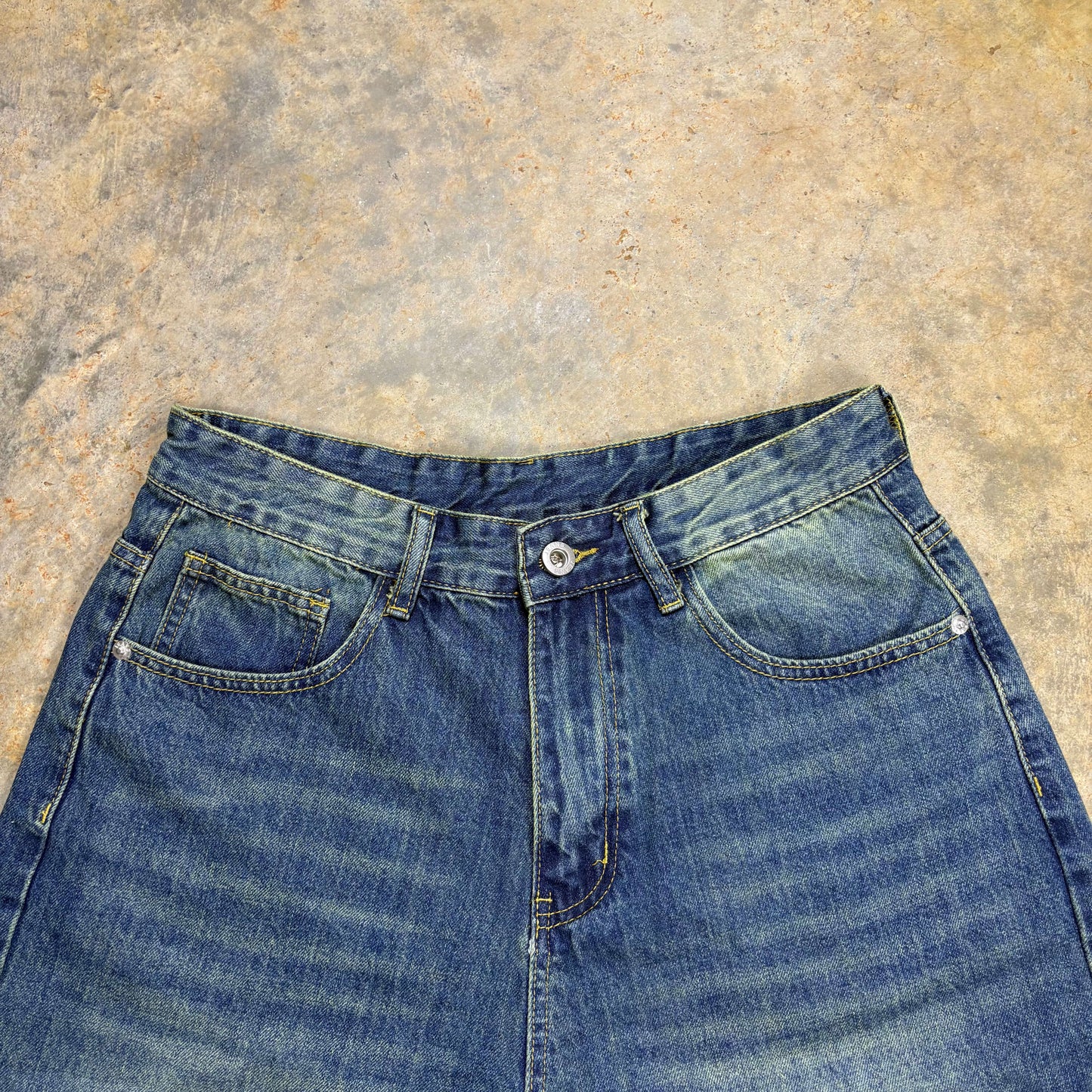 Colbalt Wash Jorts