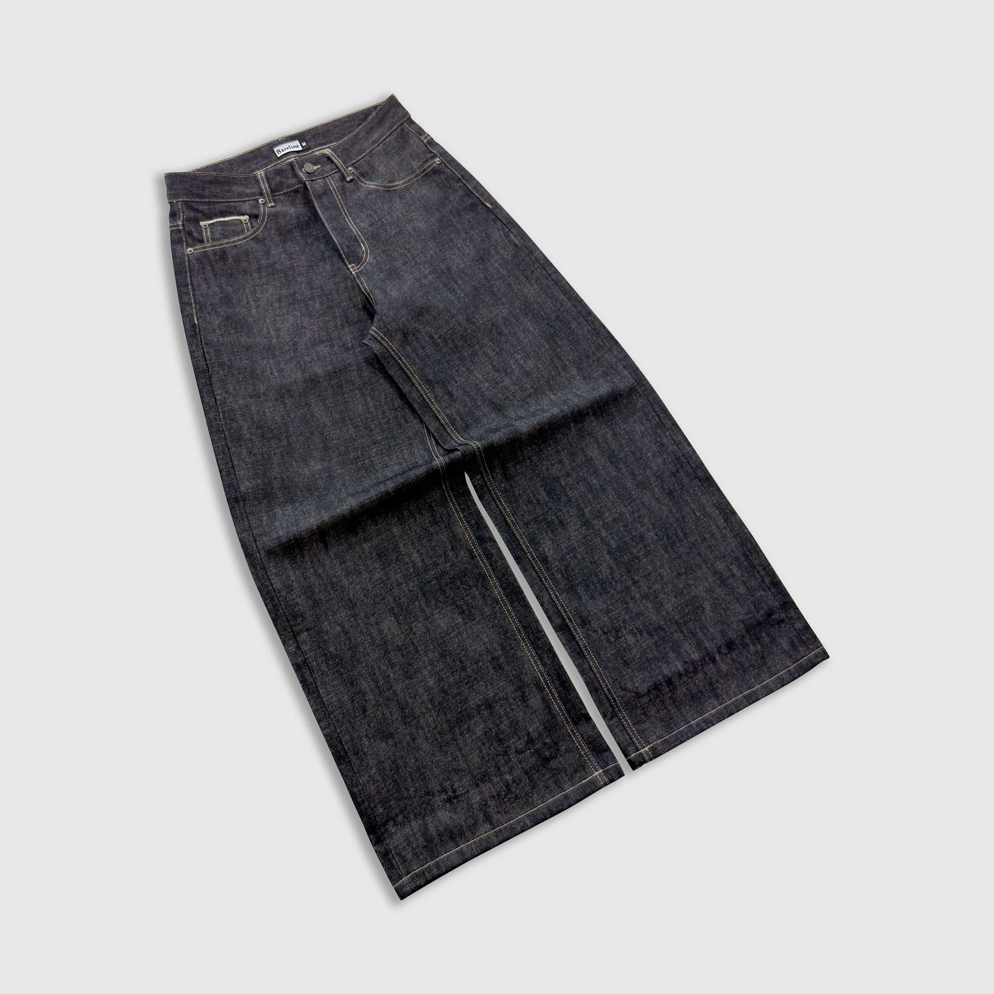 Raw Black Selvedge Denim | Bareline