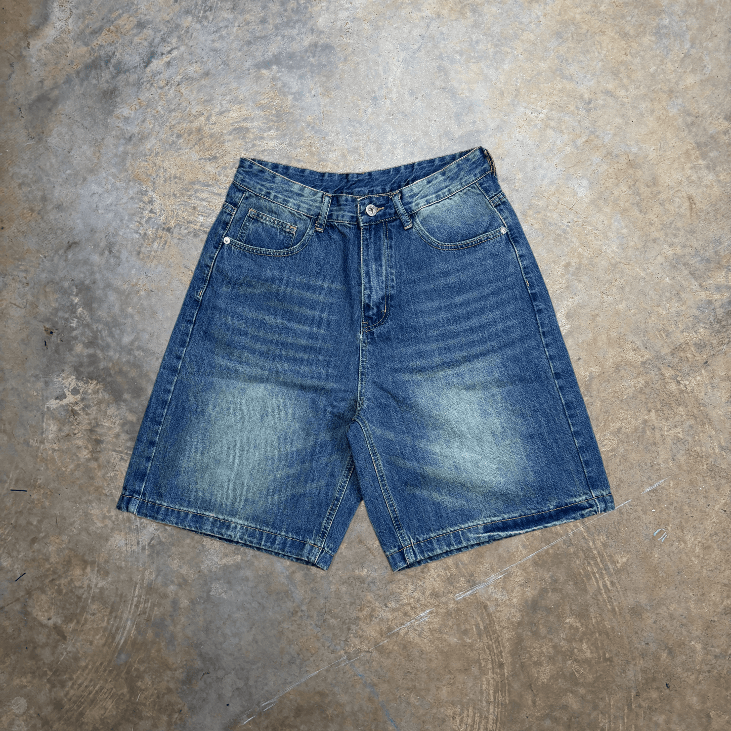Colbalt Wash Jorts