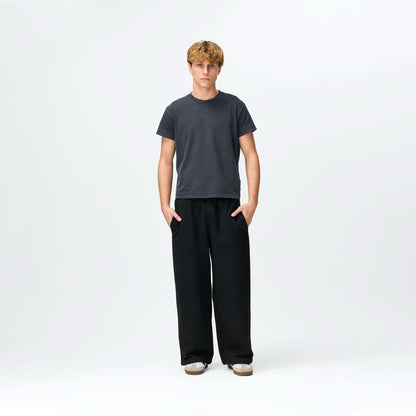 Jet Black Baggy Sweatpants Bareline