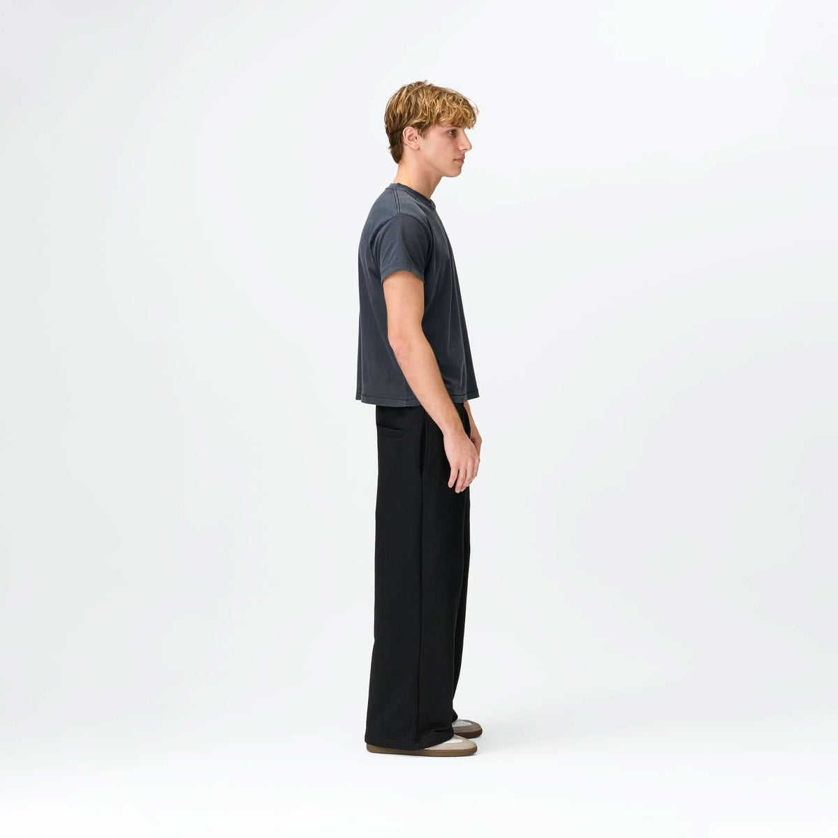 Jet Black Baggy Sweatpants Bareline