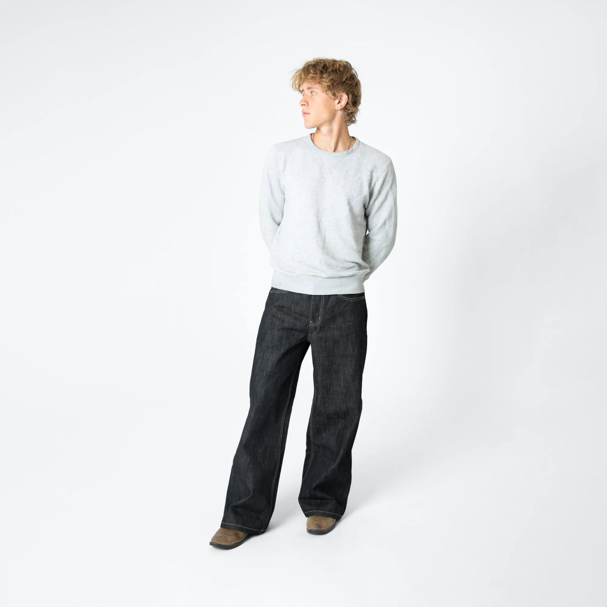 Raw Black Selvedge Denim Bareline