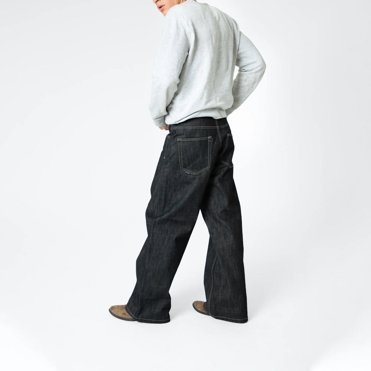 Raw Black Selvedge Denim Bareline