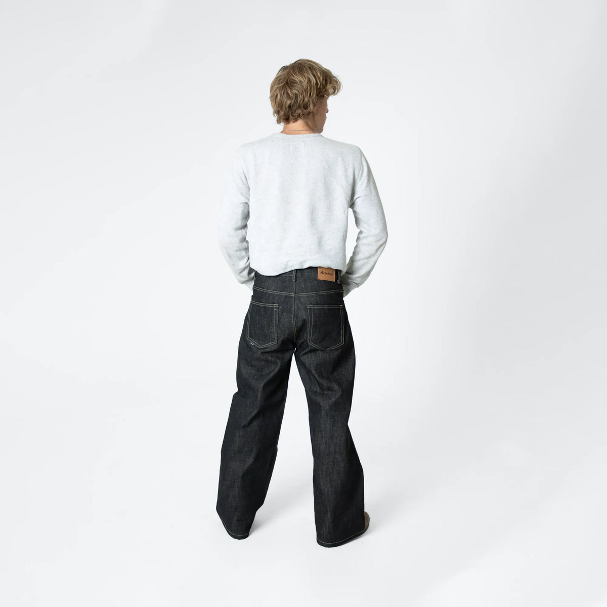 Raw Black Selvedge Denim Bareline