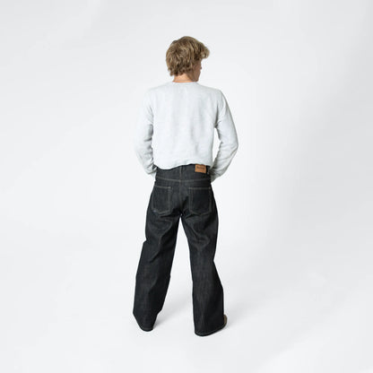 Raw Black Selvedge Denim Bareline