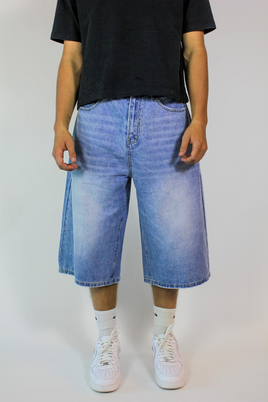 Light Blue Long Jorts