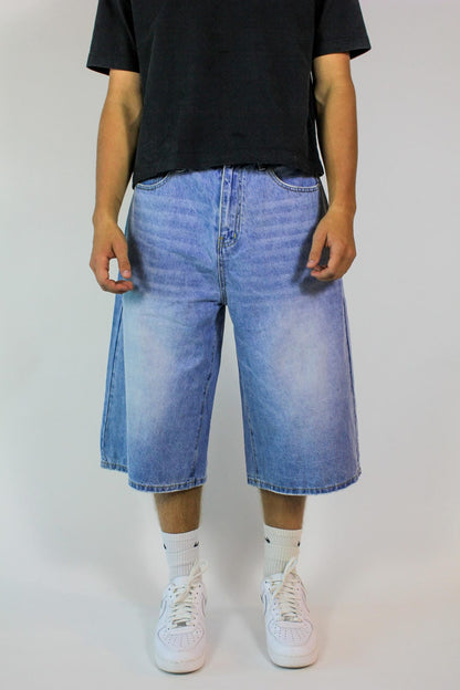 Light Blue Long Jorts