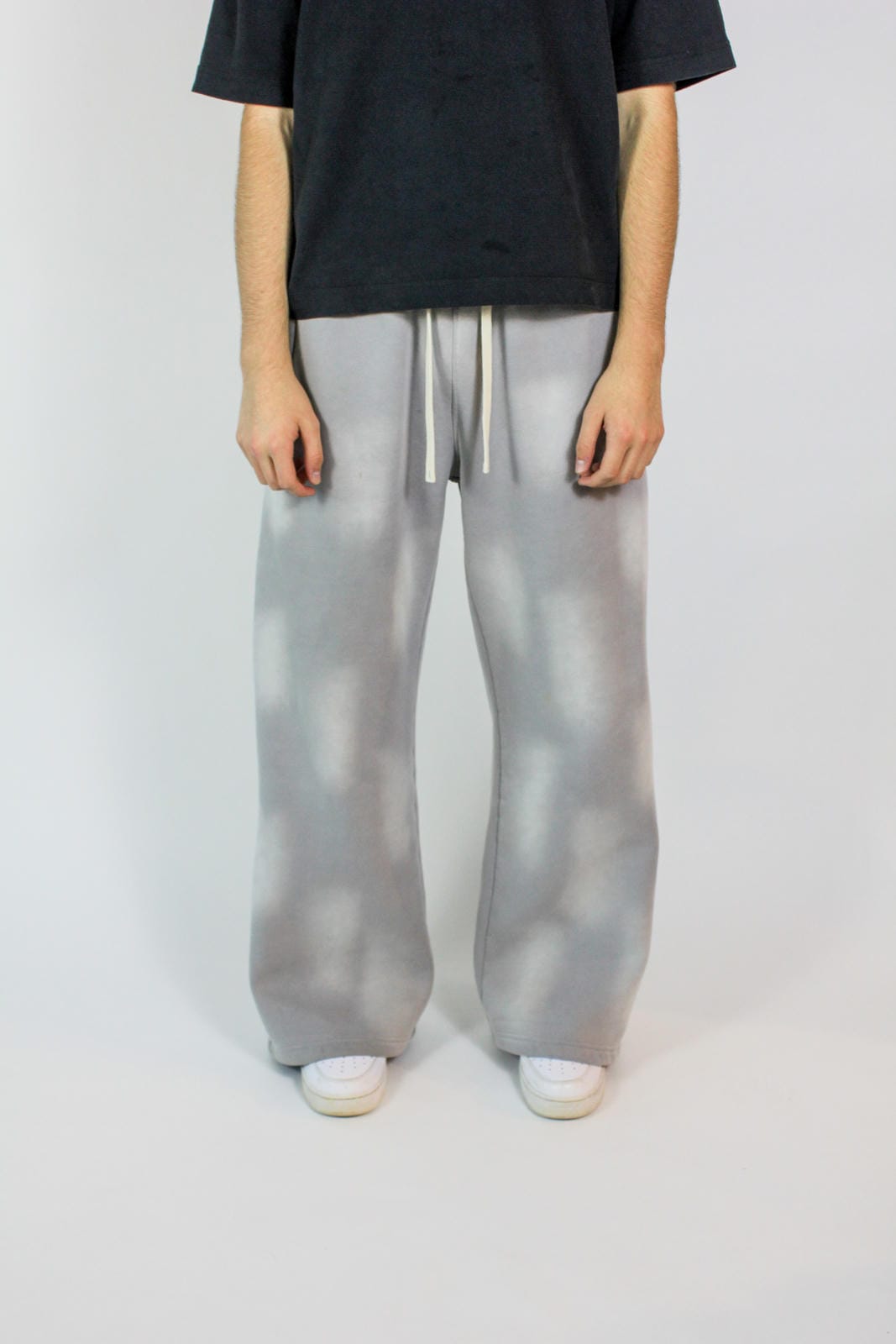 Grey Acid Washed Sweats